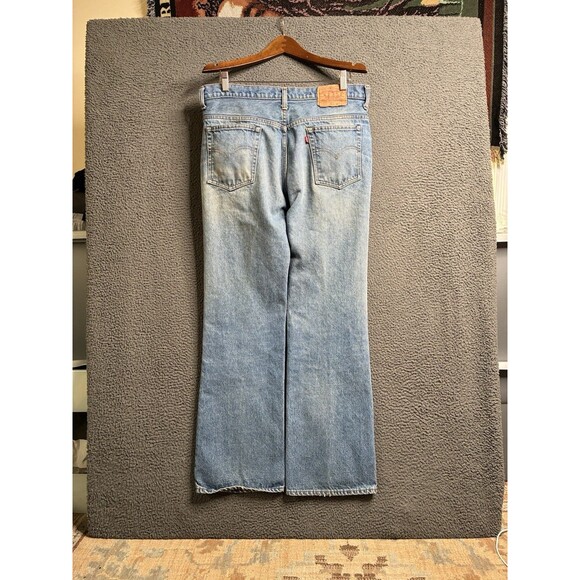 Levi’s 517 0217 Jeans 35x31 Bootcut Flare Made in USA Vintage 1970s Talon Zip - Picture 1 of 16
